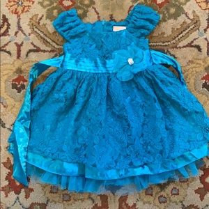 Teal formal dress size 2T by Clementine